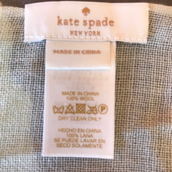 Kate Spade Wool large scarf wrap - Picture 10 of 11